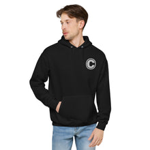 Load image into Gallery viewer, Black Unisex Logo Fleece Hoodie
