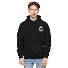 Load image into Gallery viewer, Black Unisex Logo Fleece Hoodie
