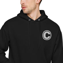 Load image into Gallery viewer, Black Unisex Logo Fleece Hoodie
